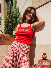Harley Tank - Red Floral