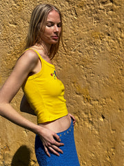 Harley Tank - Yellow Floral