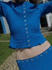 Summer Short Sleeve Top - Indigo
