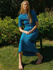Summer Short Sleeve Top - Indigo