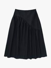 Maeve Midi Skirt - Black Linen
