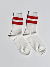 Her Varsity Socks - White Coral