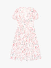 Elizabeth Dress - Rose White Dot