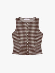 Summer Top - Cocoa Plaid