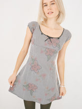 Flower Gingham Dress - Gingham