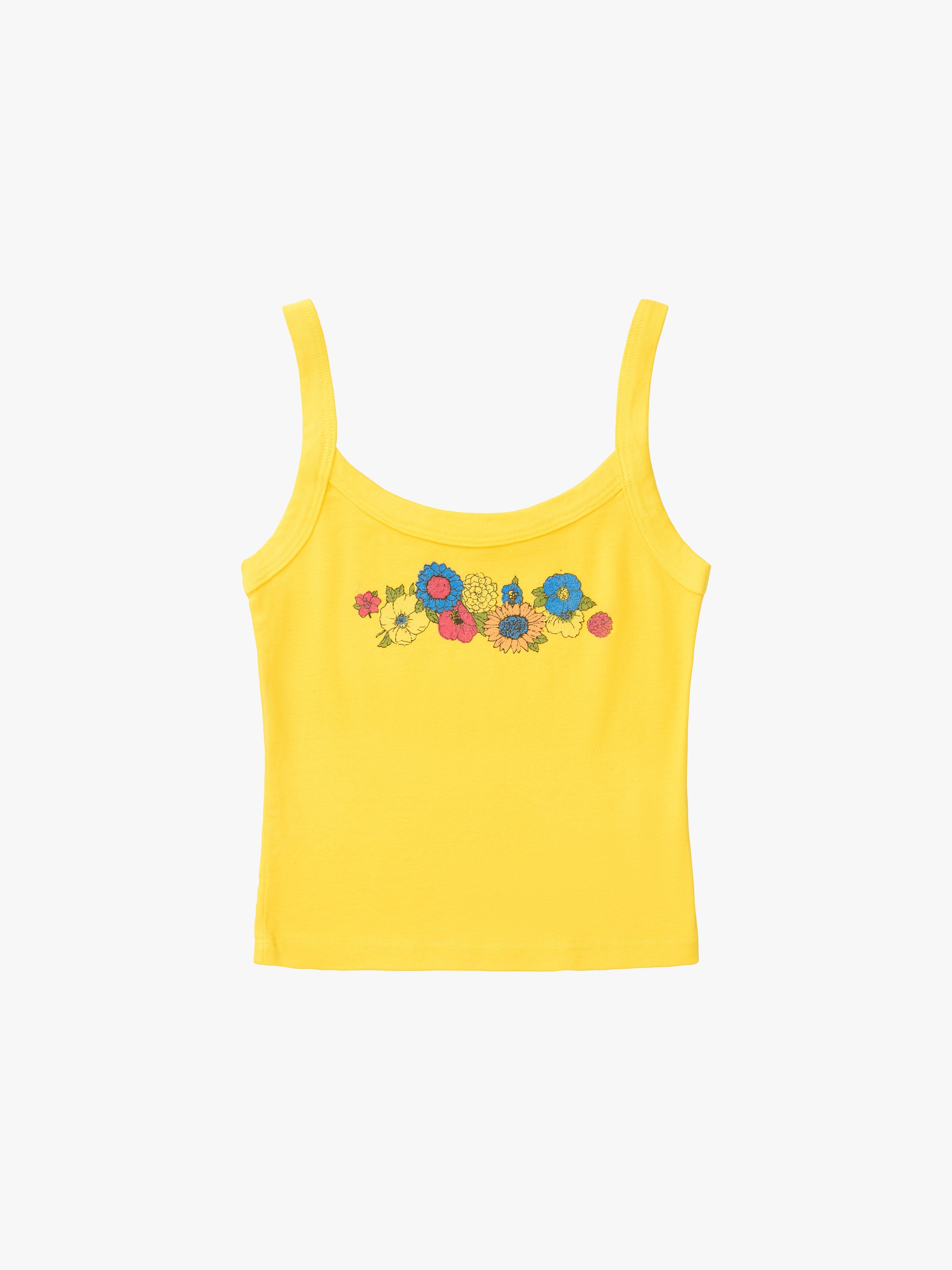 Harley Tank - Yellow Floral