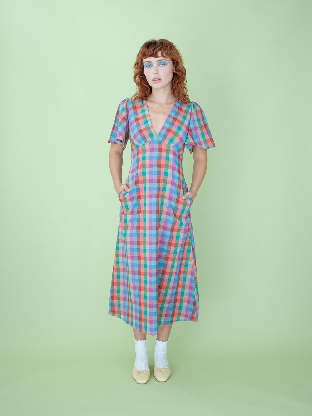 Grace Dress - Colorburst Plaid