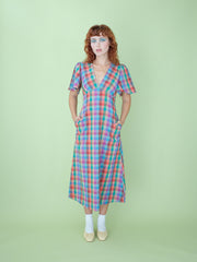 Grace Dress - Colorburst Plaid
