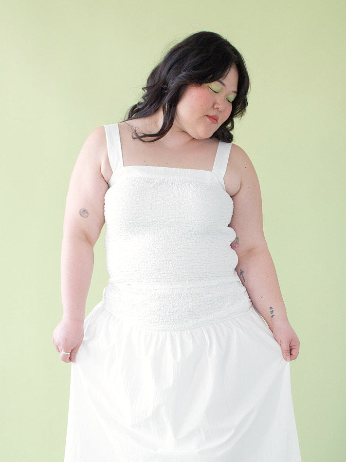 Freya Top - Chalk