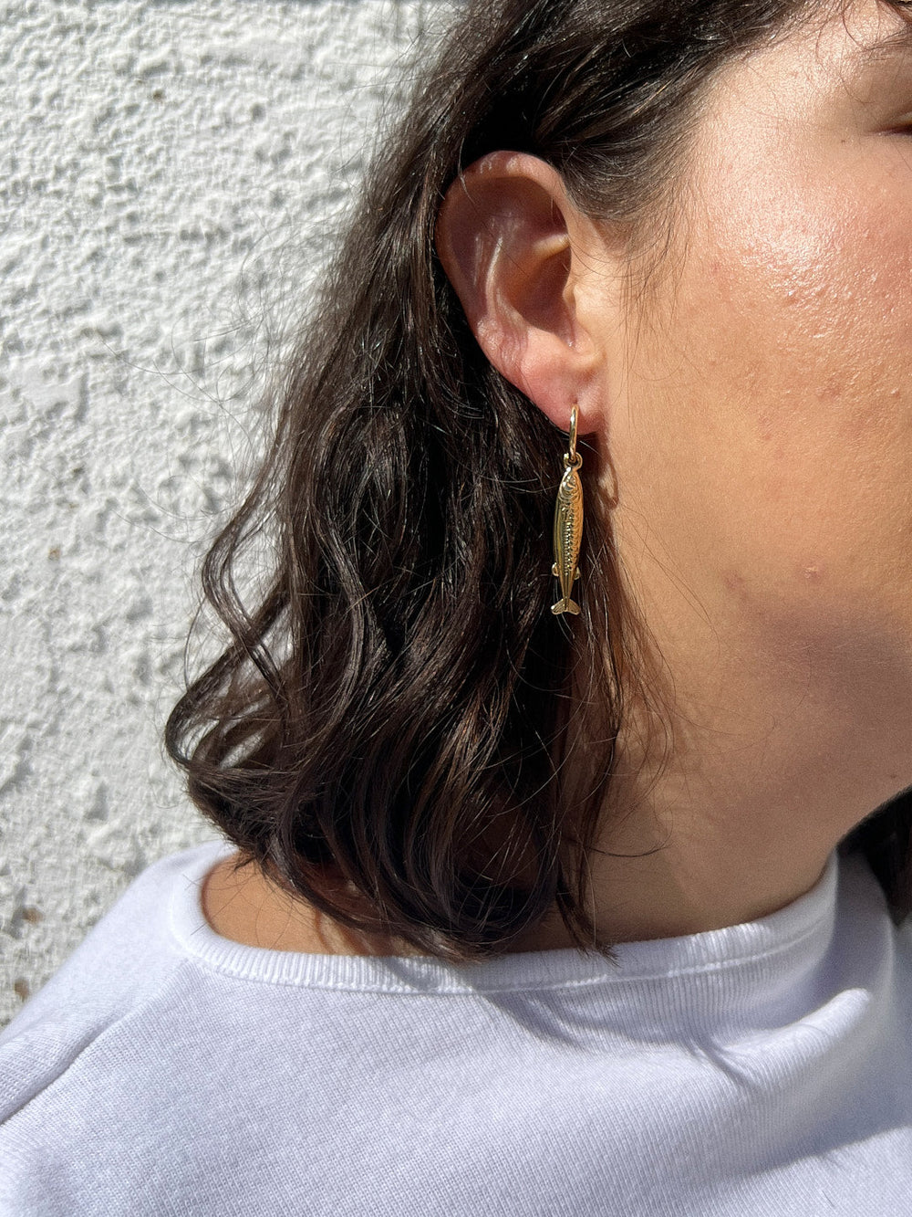 Anchovy Earrings - Gold