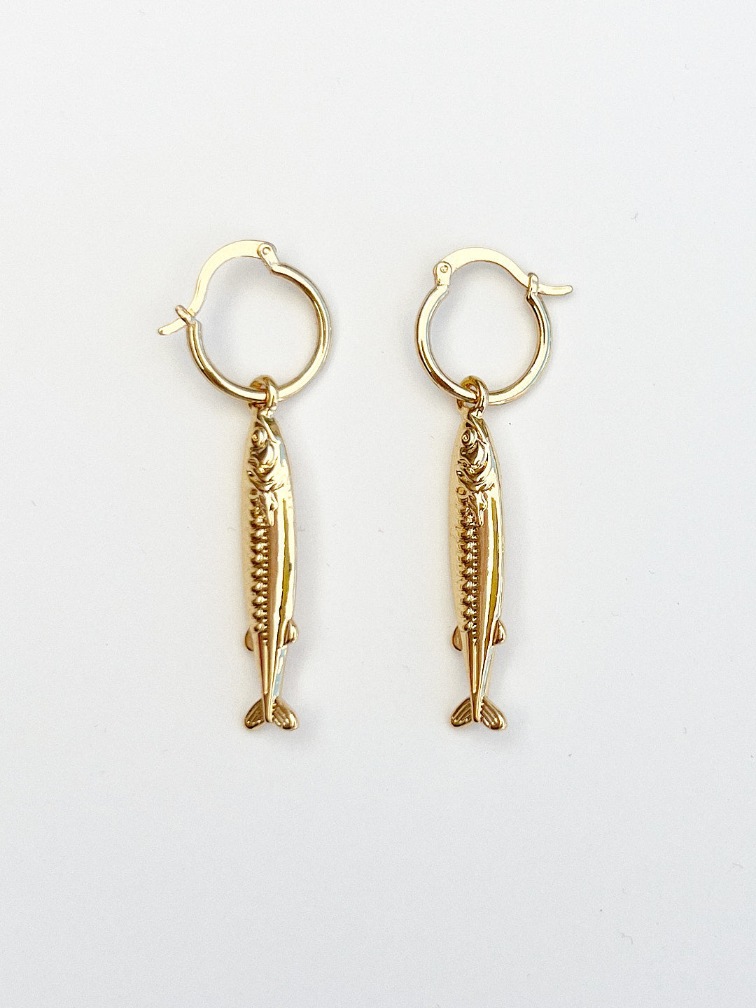 Anchovy Earrings - Gold