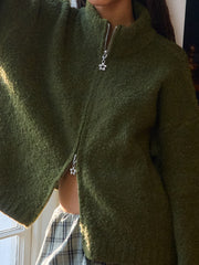 Gemma Zip Up - Moss