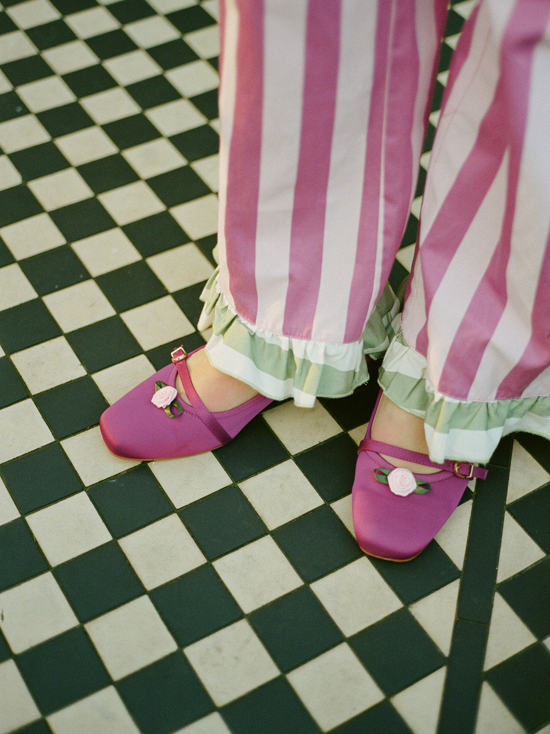 Chelsea Pant - Rose Stripe