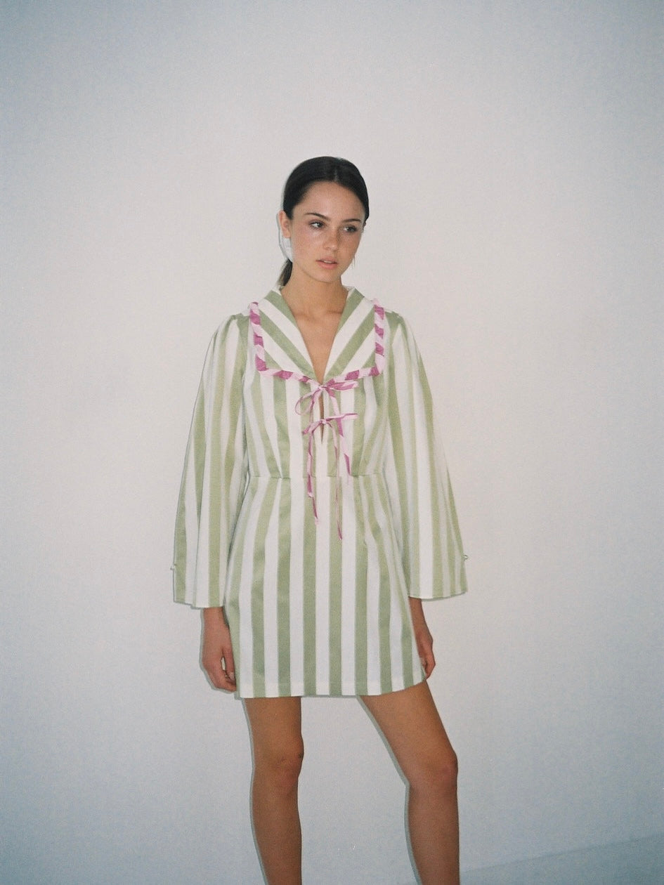 Mayfair Dress - Ivy Stripe