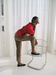Kenny Twill Trouser - Leopard