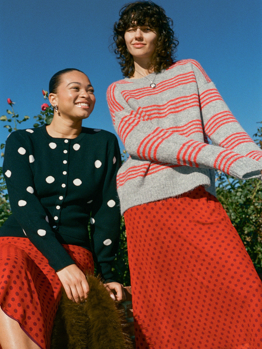 Emi Cardi - Black/White Dot