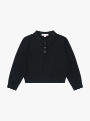 Posey Polo Sweater - Black
