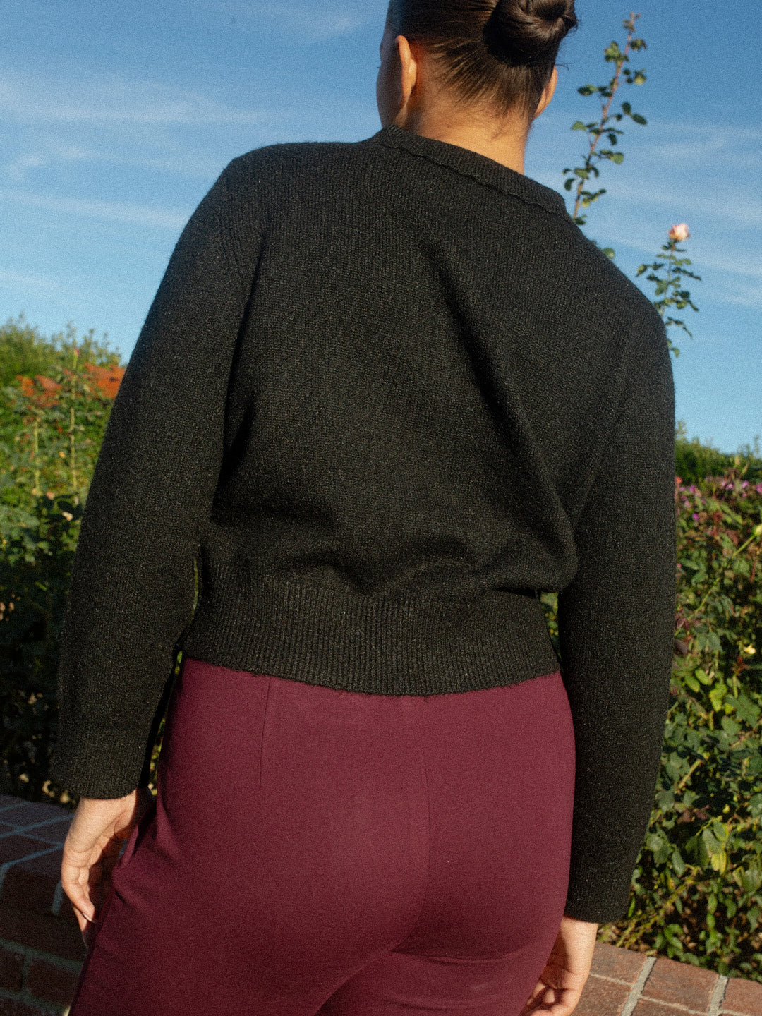Posey Polo Sweater - Black