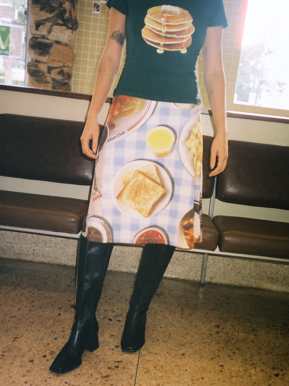 Midnight Breakfast Collector Skirt - Blue Breakfast