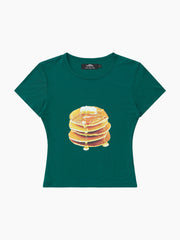 Midnight Breakfast Collector Fitted Tee - Deep Green