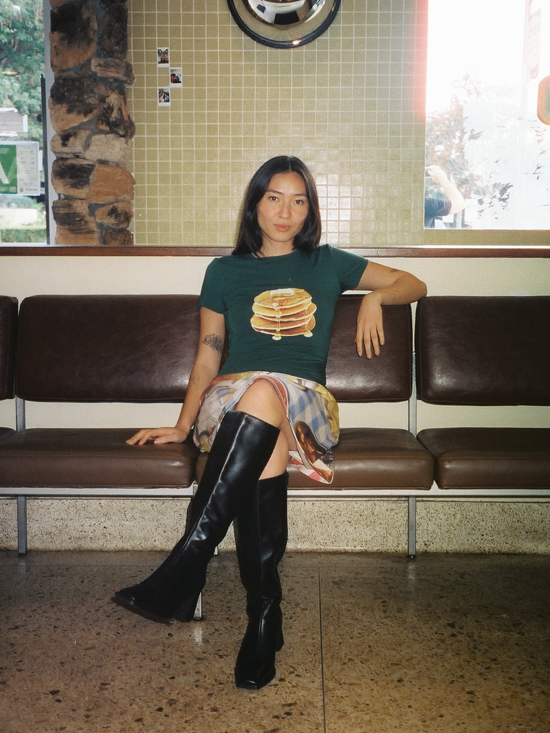 Midnight Breakfast Collector Fitted Tee - Deep Green