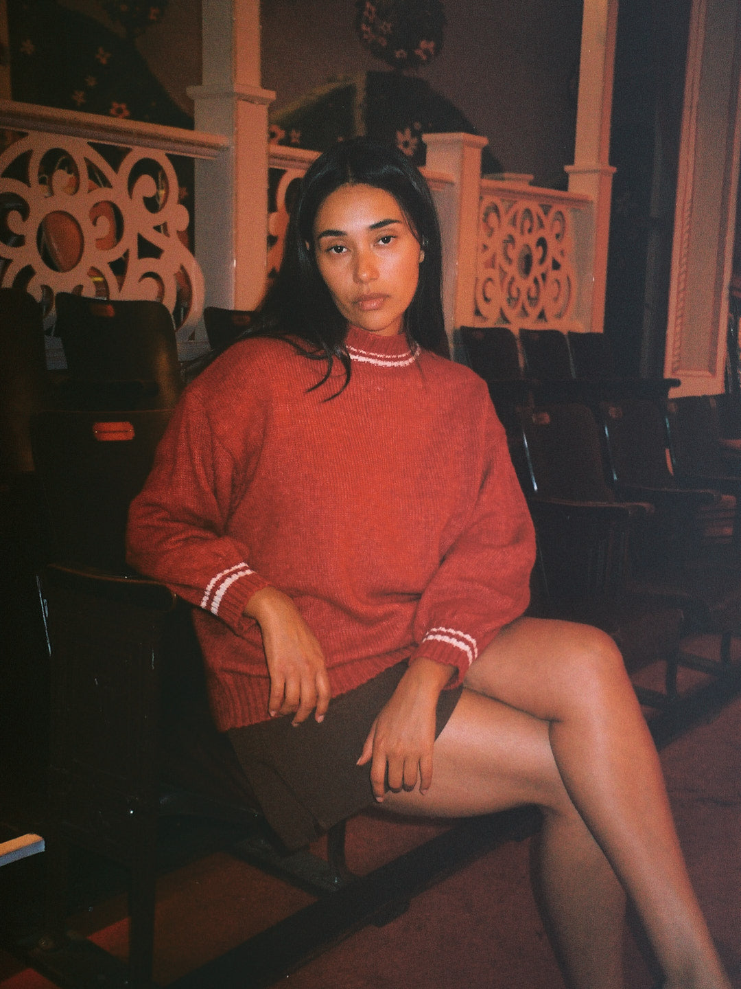 Shani Sweater - Cherry