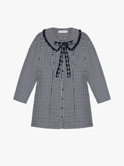Piper Dress - Midnight Check Mix