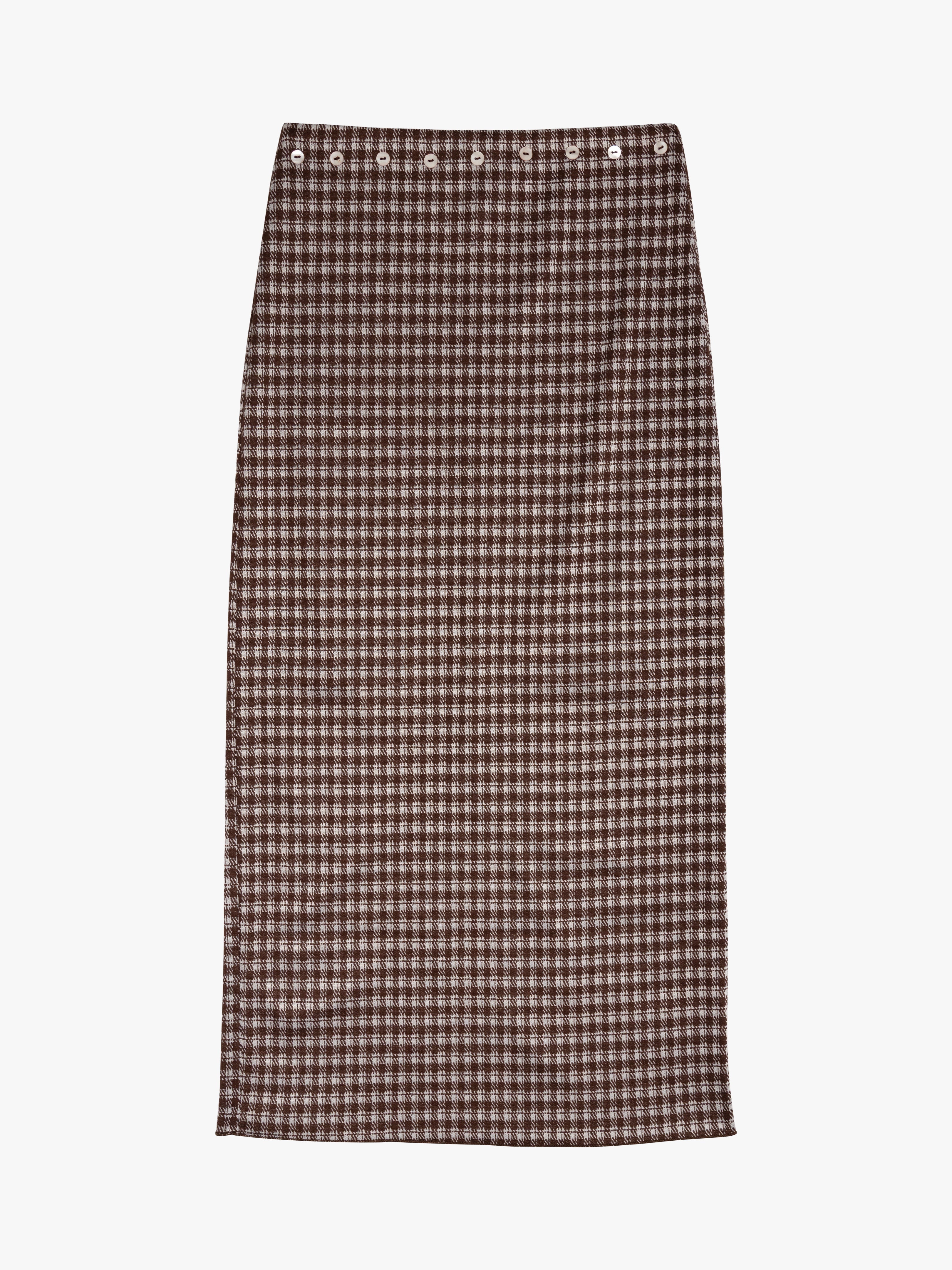 Sammy Skirt - Cocoa Plaid