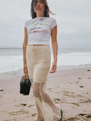 Elea Tricot Skirt - Ecru