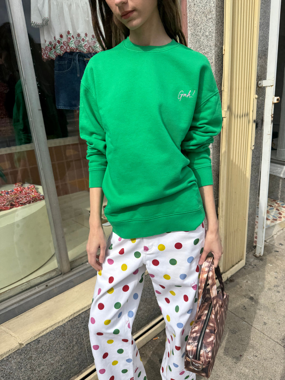 Organic Fleece Sweatshirt - Basil